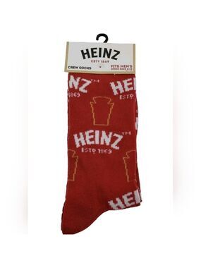 4 /$25 Heinz Ketchup Crew Socks New Unisex Novelty Socks Collectible